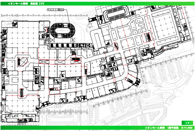 イオンモール岡崎】1Fサブコート（GAP前）（LAN有） | AEONMALL